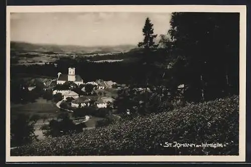 AK St. Johann am Wimberg, Ortsansicht vom Berg aus