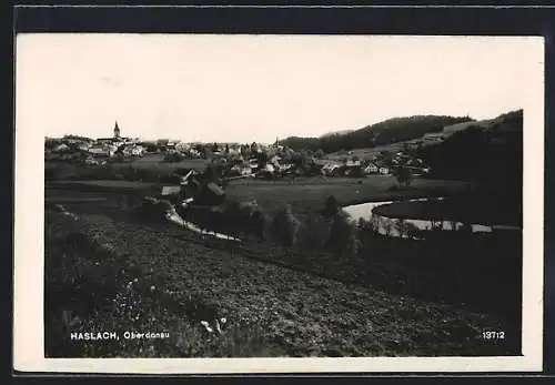 AK Haslach /Oberdonau, Gesamtansicht aus der Ferne