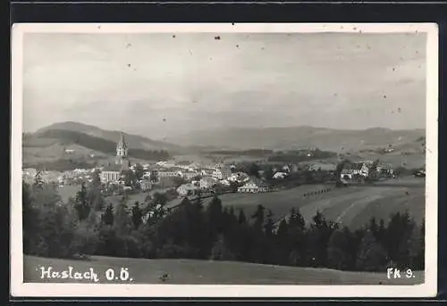 AK Haslach /O.Ö., Gesamtansicht mit der Kirche