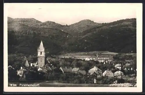 AK Perchtoldsdorf, Blick von der Bergwiese auf den Ort