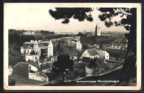 AK Perchtoldsdorf, Ortsansicht bei Sonnenschein