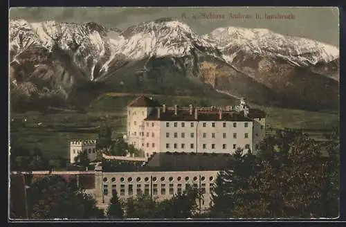 AK Ambras b. Innsbruck, K. k. Schloss Ambras