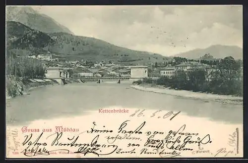 AK Innsbruck, Mühlau, Kettenbrücke