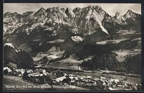 AK Werfen, Teilansicht mit dem ganzen Tennengebirge