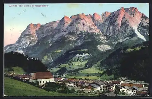 AK Werfen, Panorama mit Tennengebirge