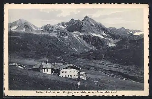 AK Kühtai, Alpengasthof Kühtai mit Gebirgspanorama