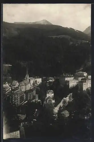 AK Gastein, Ortspartie mit Kirche