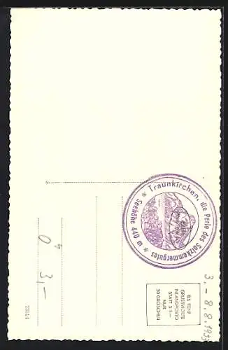 AK Traunkirchen, Teilansicht mit Traunstein