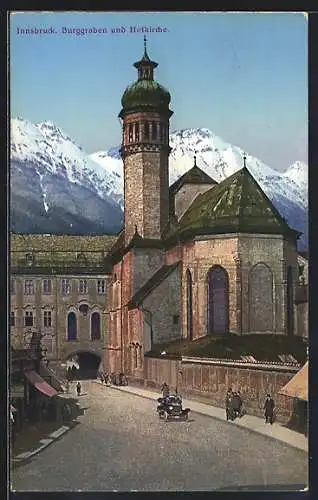 AK Innsbruck, Burggraben und Hofkirche