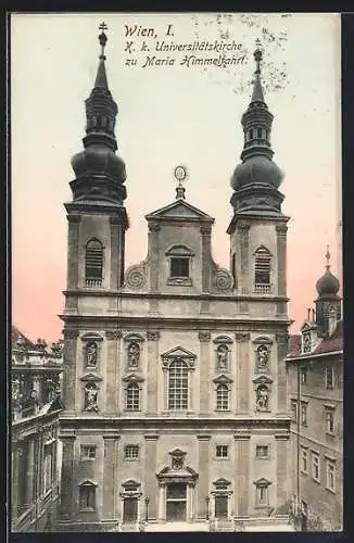 AK Wien, K. k. Universitätskirche zu Maria Himmelfahrt