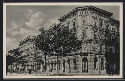 AK Wien, Hotel Wimberger, Neubaugürtel 36