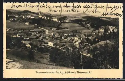 AK Birkfeld /Steiermark, Teilansicht mit Kirche