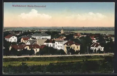 AK Maria-Enzersdorf, Teilansicht mit Kirche