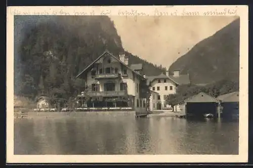 AK Hallstatt, Gasthaus Gosaumühle am Hallstättersee