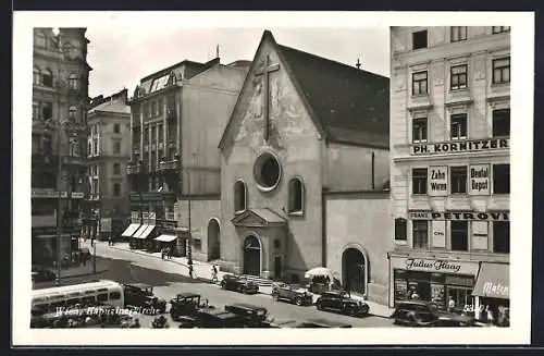 AK Wien, Strassenpartie an der Kapuzinerkirche