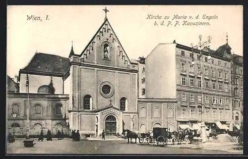 AK Wien, Kirche zu Maria v. d. Engeln b. d. P. P. Kapuzinern