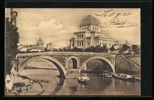 AK Roma, Templo Israelitico e Ponte Quattro Gapi, Synagoge