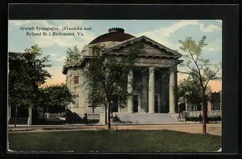 AK Richmond, VA, Jewish Syngogue, Franklin and Ryland St., Synagoge