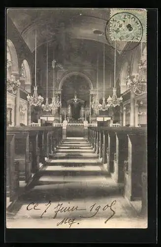 AK Nancy, Intérieur de la Synagogue