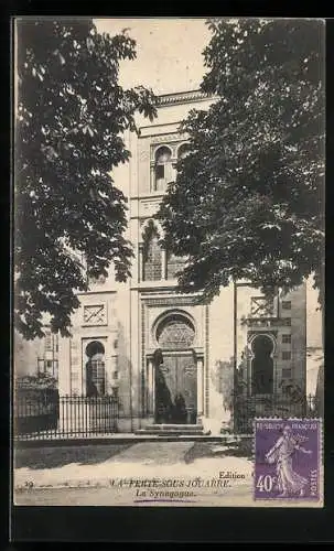 AK La Ferté-Sous-Jouare, An der Synagoge