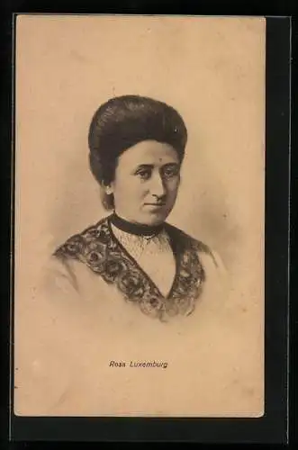 Künstler-AK Portrait von Rosa Luxemburg