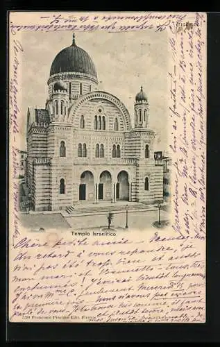 AK Firenze, Totalansicht der Synagoge