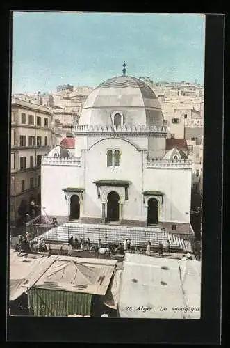 AK Alger, la Synagogue, Ansicht der Synagoge