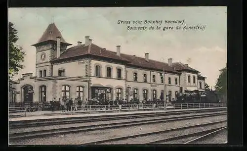 AK Bensdorf, Partie am Bahnhof