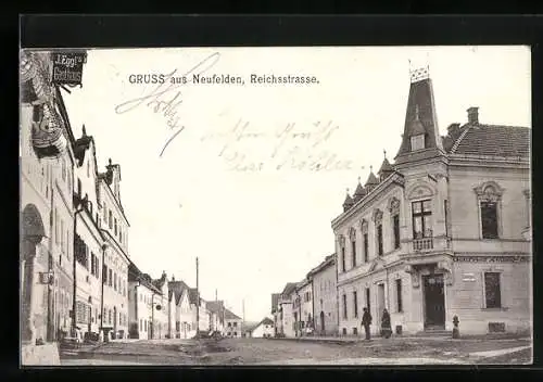 AK Neufelden, Blick in die Reichsstrasse