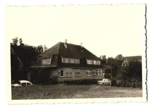 5 Fotografien unbekannter Fotograf, Ansicht Bietigheim, Strassenansicht, Panorama, Gebäudeansicht