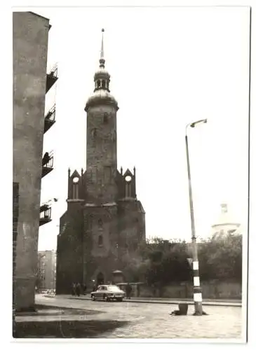 7 Fotografien unbekannter Fotograf, Ansicht Stolp - Slupsk, Stadtansichten, Strassen - und Gebäude im Stadtkern