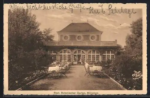 AK München, Restaurant Botanischer Garten