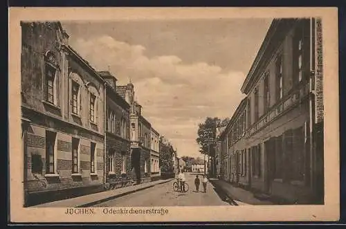 AK Jüchen, Blick in die Odenkirchenerstrasse