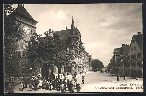 AK Konstanz, Schnetztor und Bodanstrasse