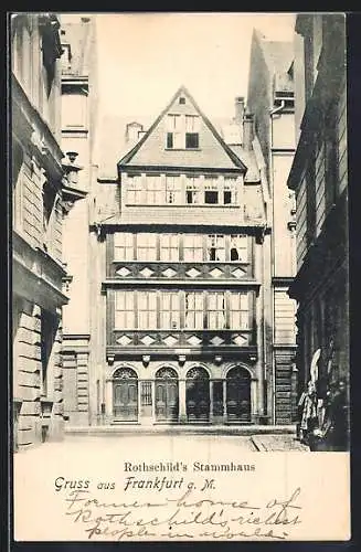 AK Frankfurt a. M., Rothschild`s Stammhaus