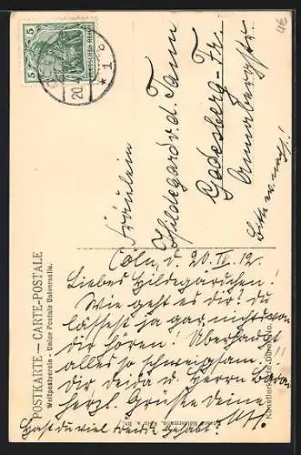 AK Köln, Ansicht vom Dom-Hotel