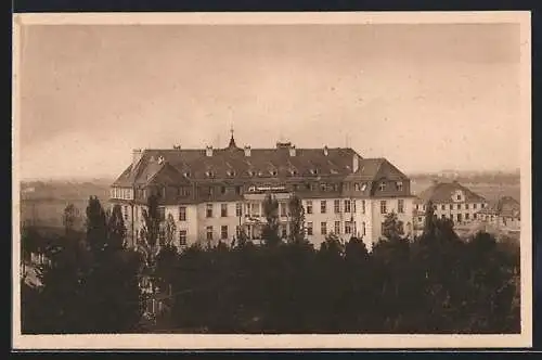 AK München-Nymphenburg, Krankenanstalt d. III. O., Südseite