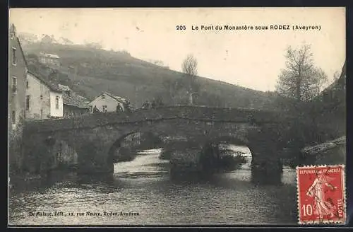 AK Rodez /Aveyron, Le Pont du Monastère