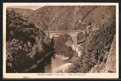 AK Grand-Vabre /Aveyron, Pont de Corusavy