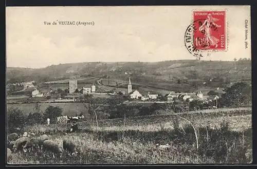 AK Veuzac /Aveyron, Panorama