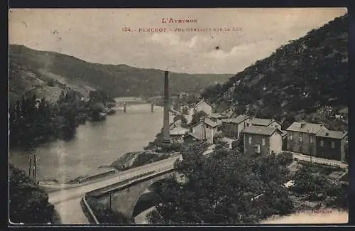 AK Penchot /Aveyron, Vue Générale sur le Lot