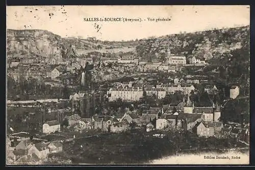 AK Salles-la-Source /Aveyron, Vue générale