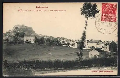 AK Séverac-le-Chateau /Aveyron, Vue Panoramique