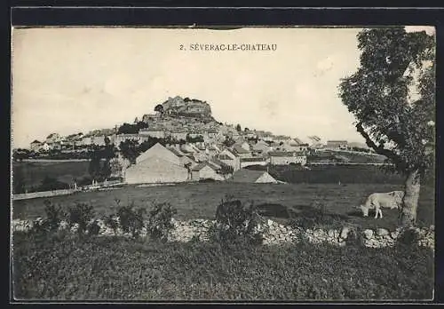 AK Séverac-le-Chateau, Panorama