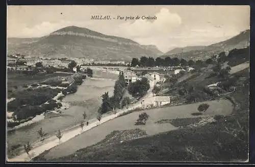 AK Millau, Vue prise de Creissels