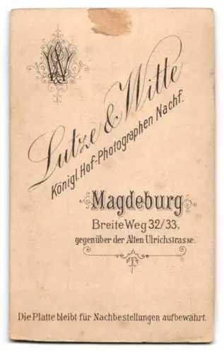 Fotografie Lutze & Witte, Magdeburg, Breite Weg 32 /33, Portrait eines eleganten Herrn im Anzug