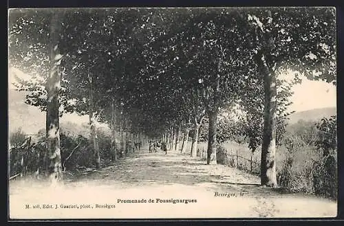 AK Bessèges, Promenade de Foussignargues