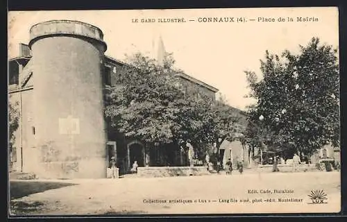 AK Connaux /Gard, Place de la Mairie