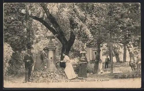 AK Fumades-les-Bains, La Fontaine du Pavillon d`Apollon