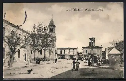 AK Générac, Place du Marché